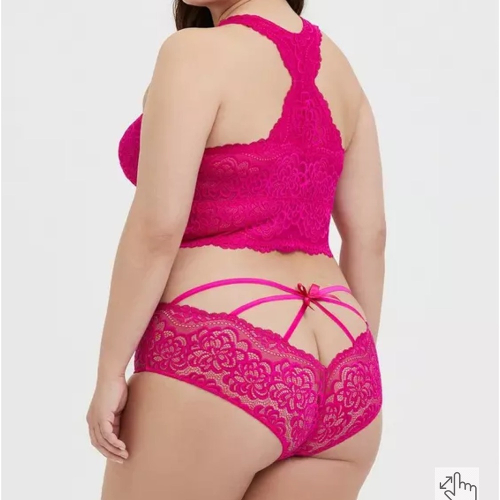 Women's Pink Lace Underwear